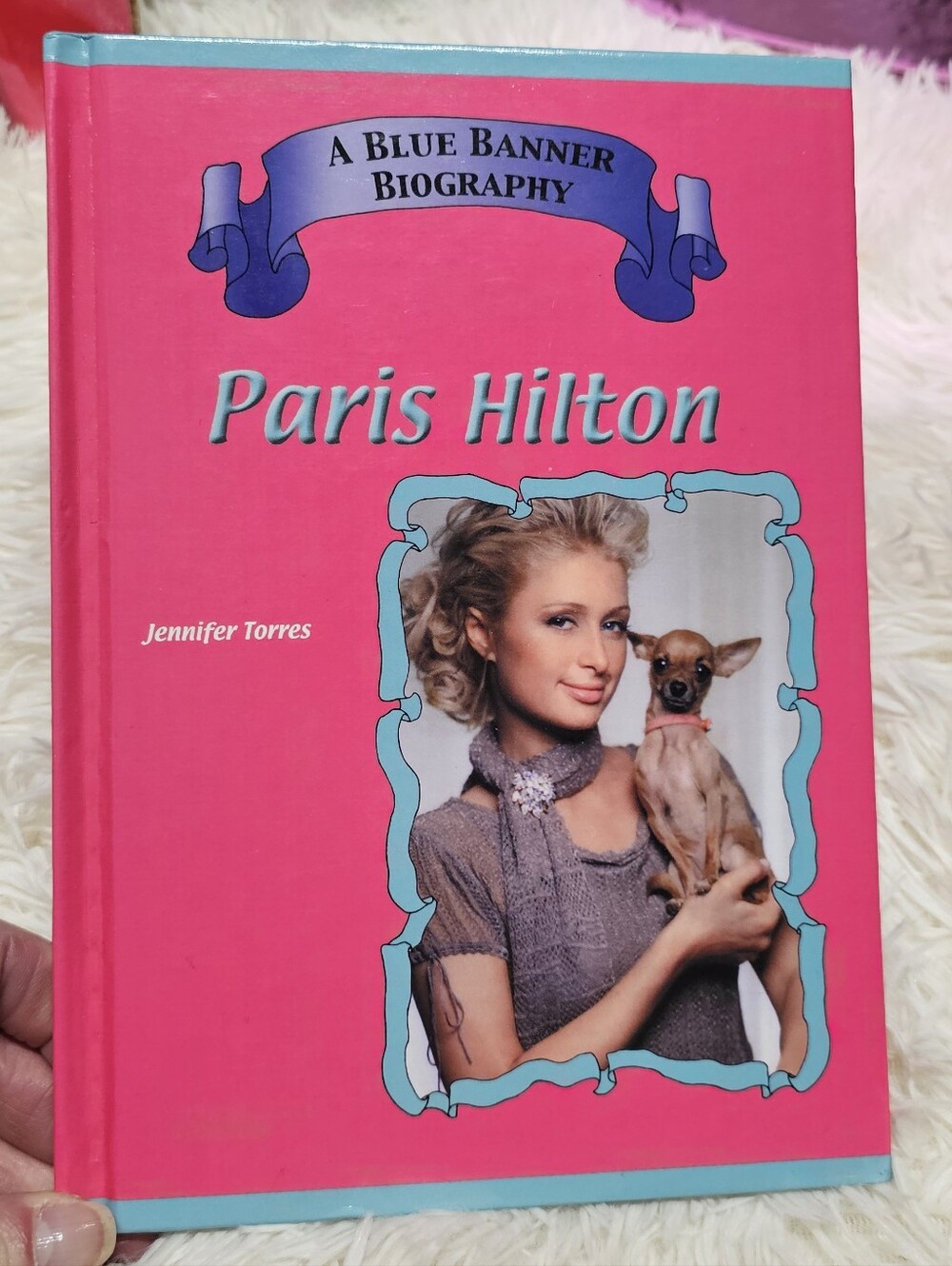 NEW Paris Hilton Rare  Blue Banner Biography Y2K Collectible 2005 Edition